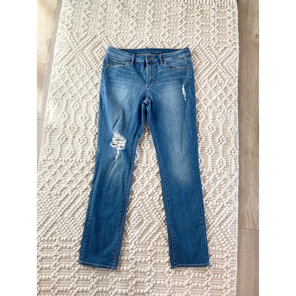 Articles of Society Medium Wash Straight Leg Jeans Denim Stretch Size 31
